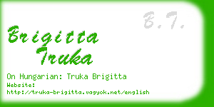 brigitta truka business card